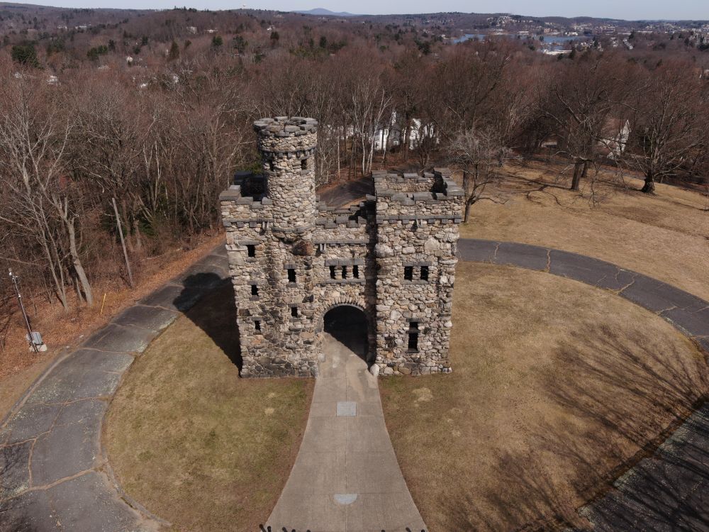Aerial view of Bancroft Tower