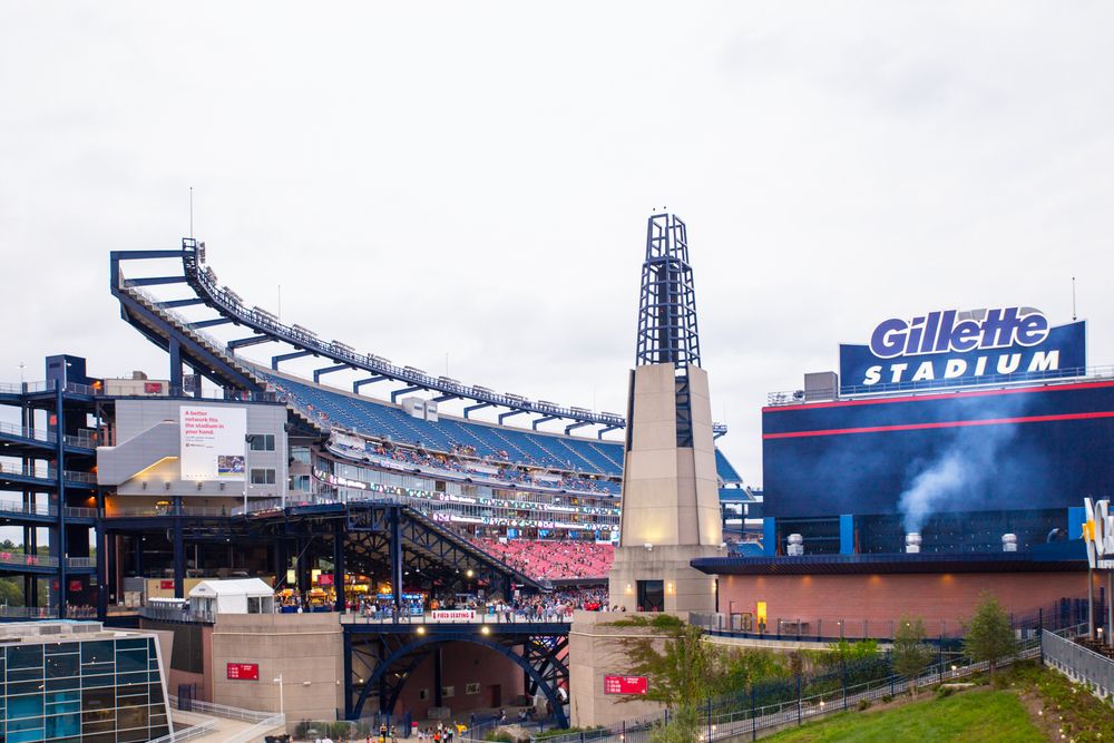 Exterior of the Gillette Stadium