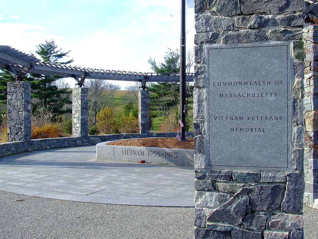 The grounds of Massachusetts Vietnam Veterans Memorial