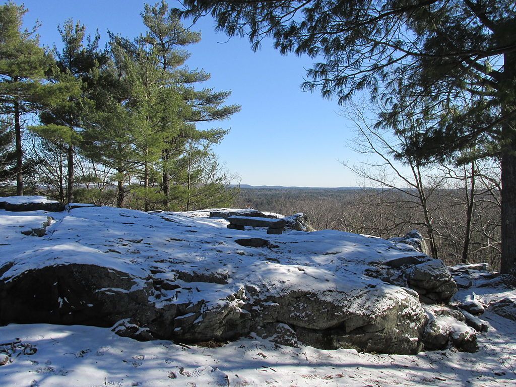 View from the top of Noon Hill Reservation