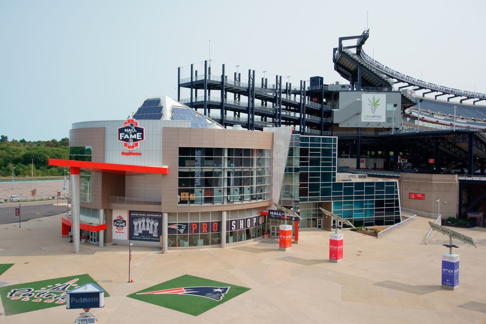 Exterior of The Patriots Hall of Fame