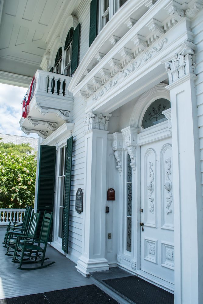Entrance door of the Bellamy Mansion Museum