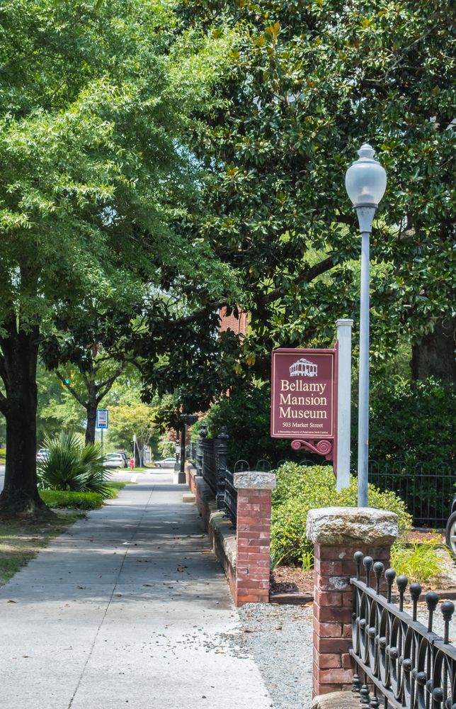 Signage of the Bellamy Mansion Museum