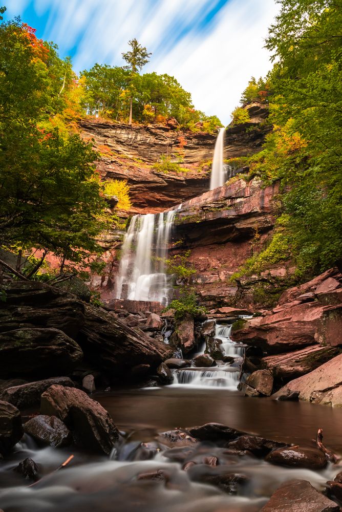 Scenic view of Kaaterskill Falls