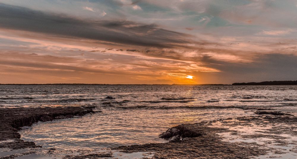 Sunset in Folly Beach County Park