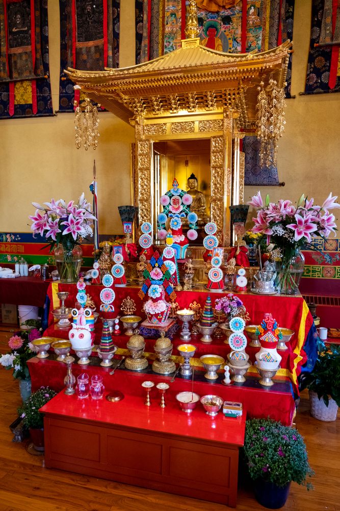 Buddhist statue in Karma Triyana Dharmachakra