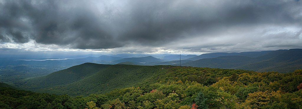 Scenic view from Overlook Mountain