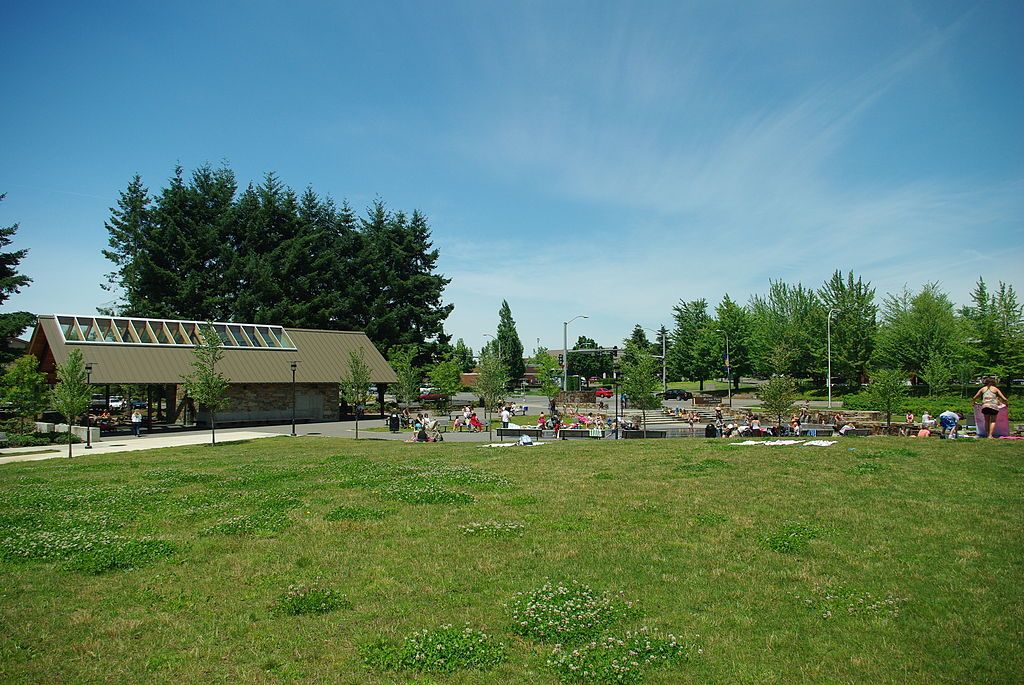 The grounds of Murase Plaza Park