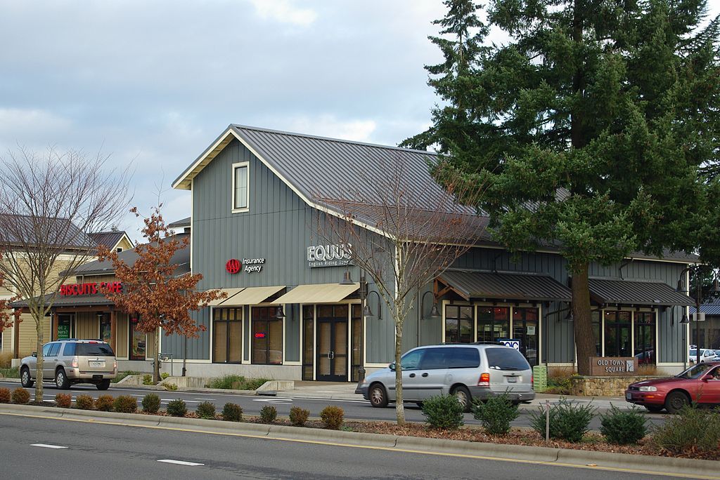 Shops along Wilsonville Old Town Square