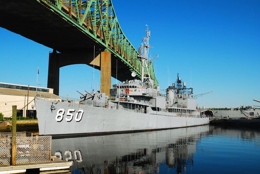 View of Battleship Cove