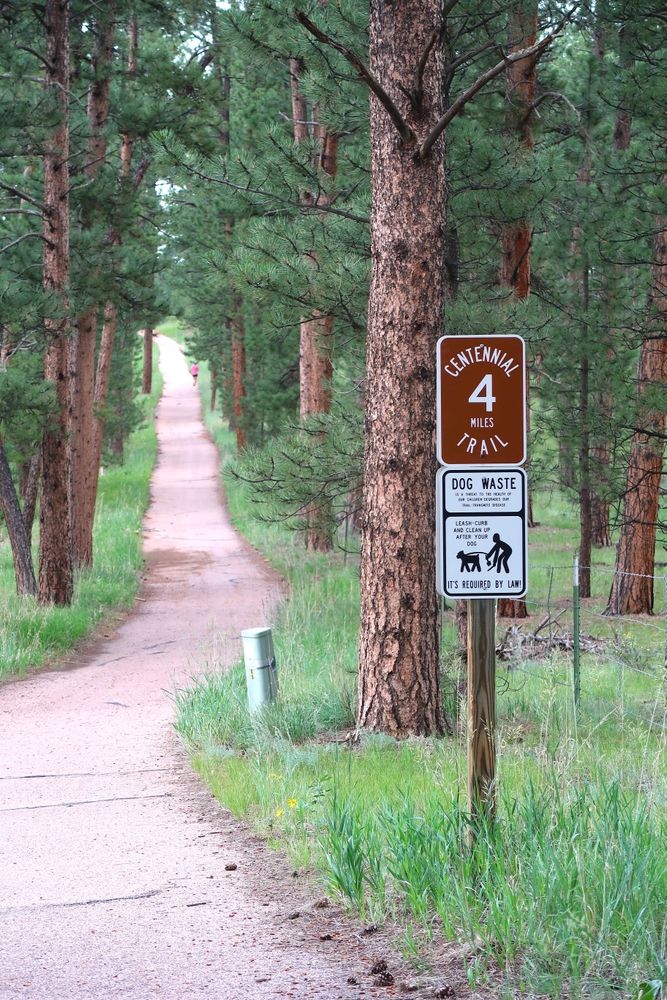 Signage of Centennial Trail