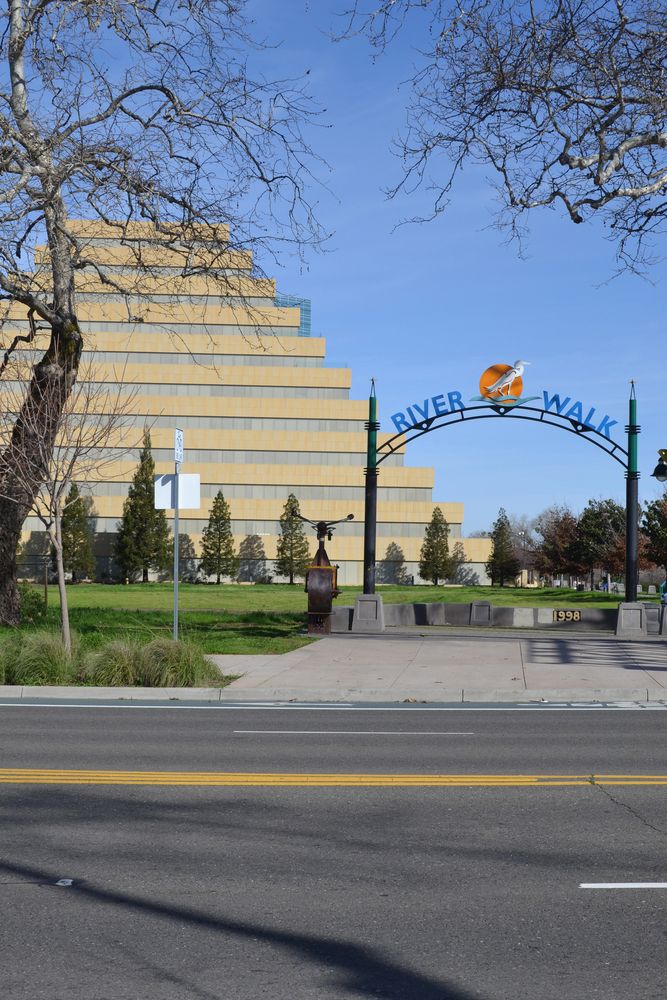 Entrance arch of River Walk Park
