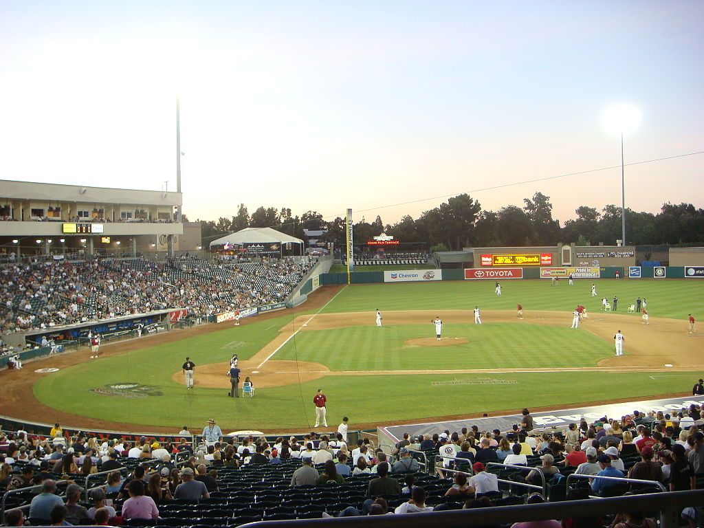 Baseball game at Sutter Health Park