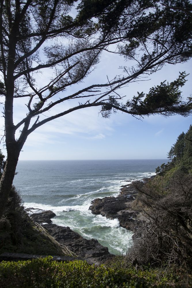 View of the Devils Churn during the day