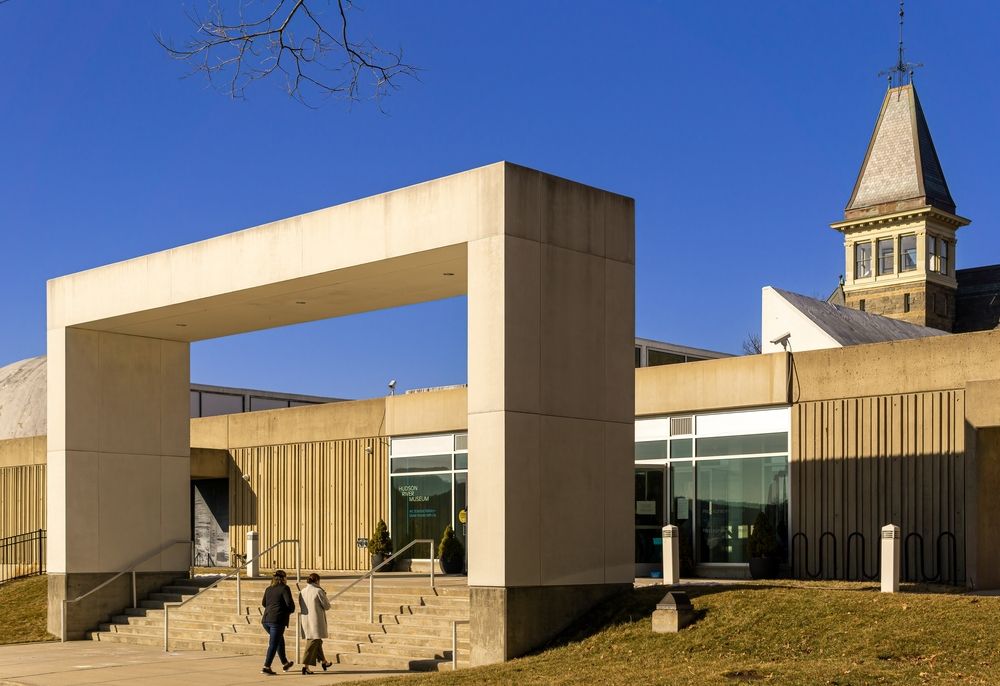 Steps leading to the Hudson River Museum