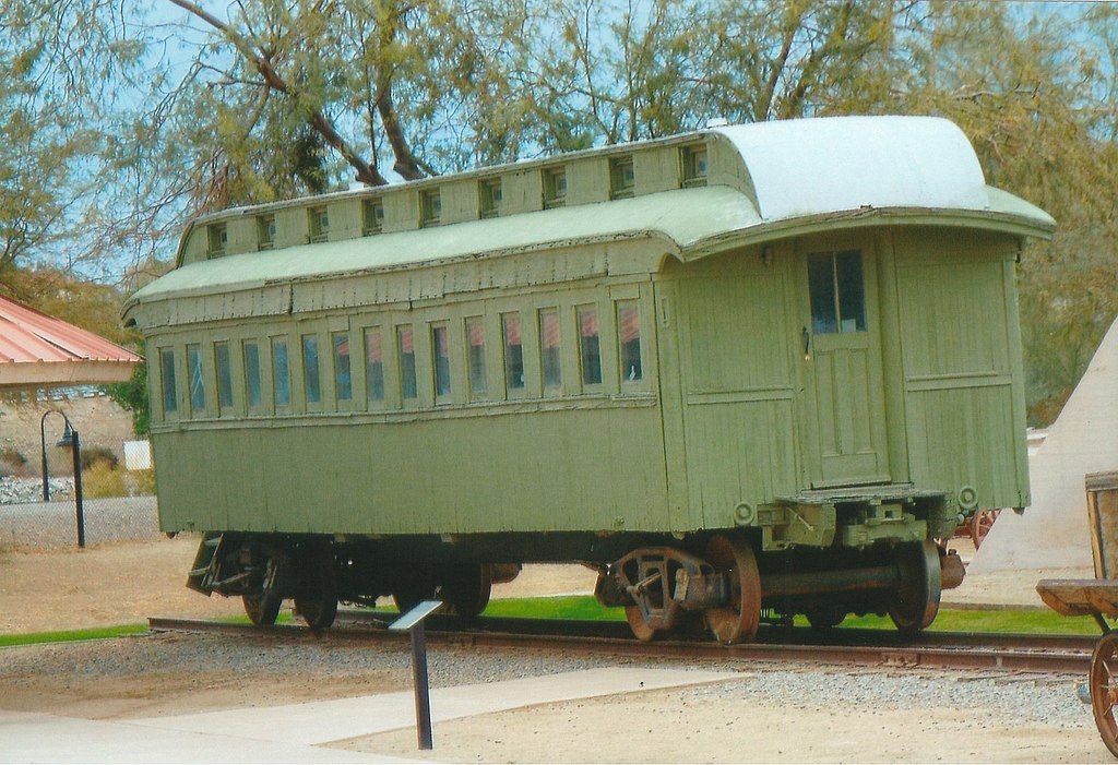 The Southern Pacific Railroad Passenger Coach Car at Quartermaster Depot State Historic Park