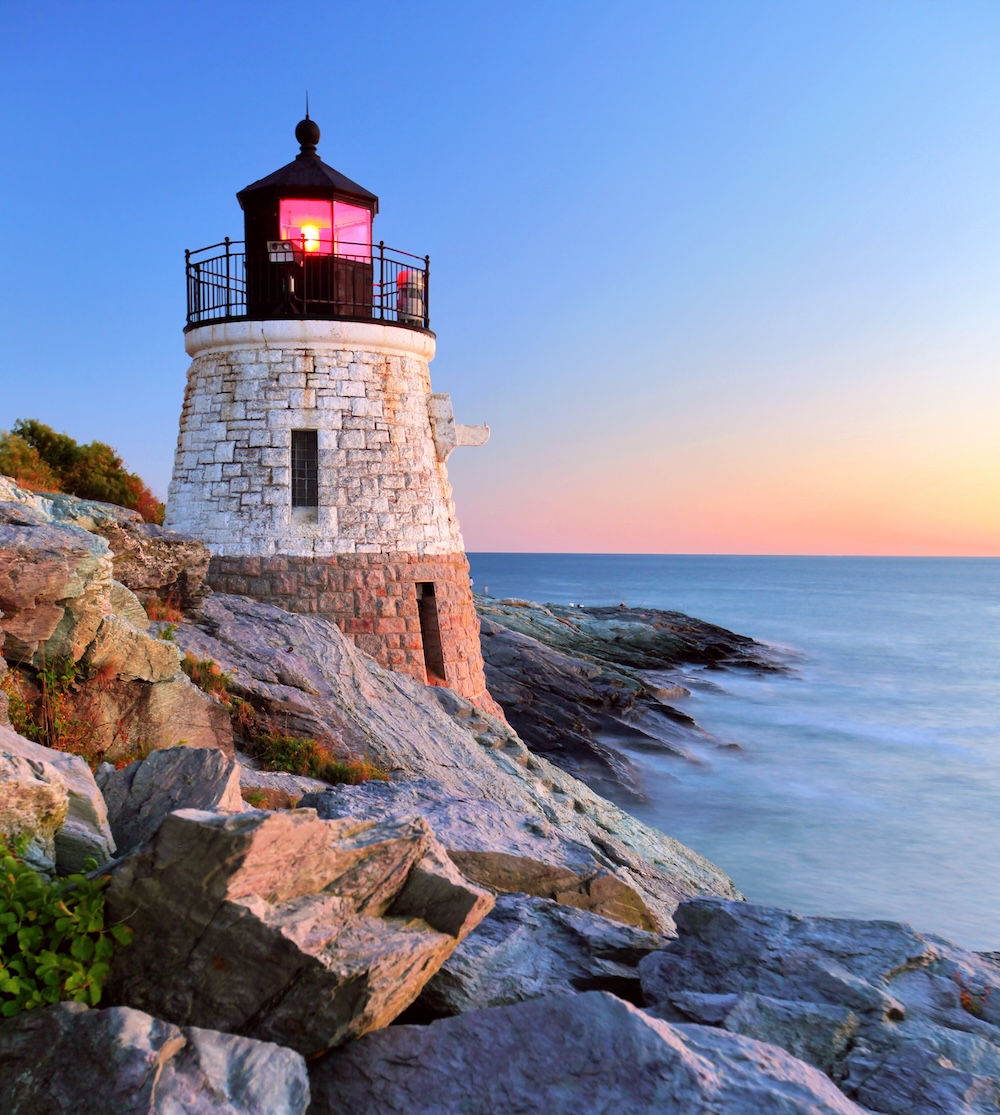Castle Hill Lighthouse in Newport, RI