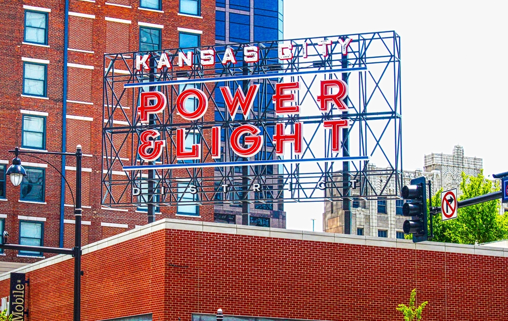 Power and Light District in Kansas City, MO